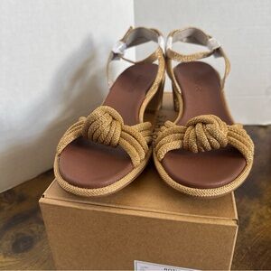 Rothy's Women’s The Knot Sandal  Golden Sun Tan Khaki Size 9.5 New Style 256-006